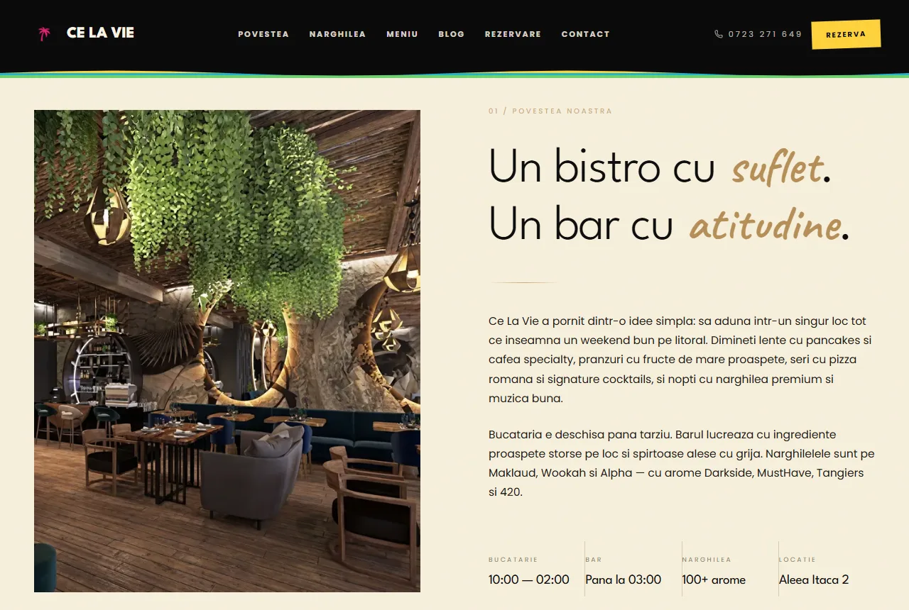 Ce La Vie — The venue's story: a bistro with soul, a bar with attitude.