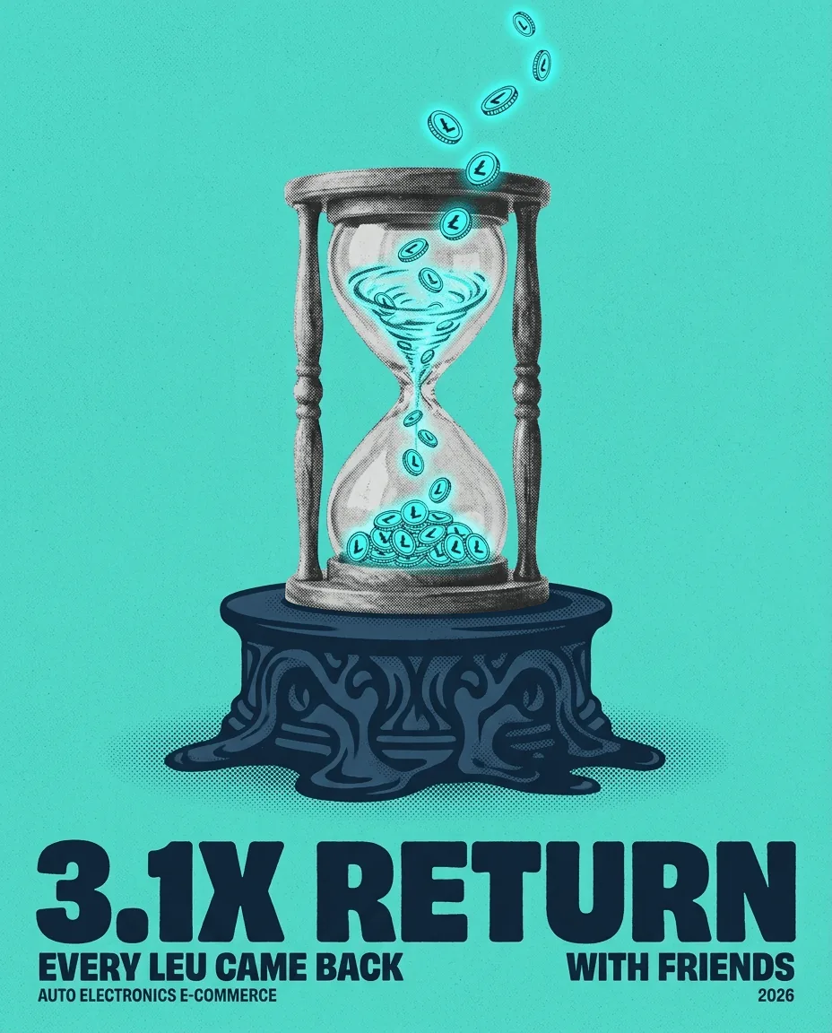 3,1x return on ad spend — Google Ads