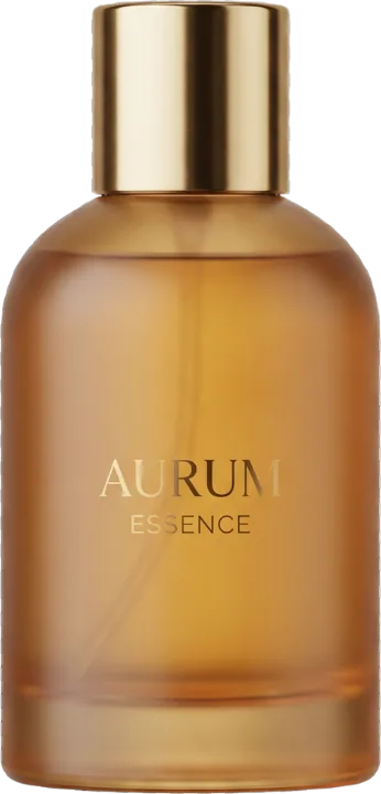 AI-generated product photography — premium matte-glass perfume bottle with a gold cap